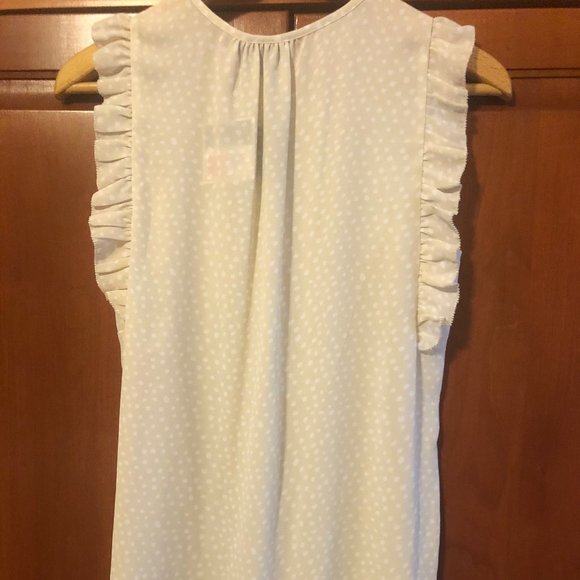 Kaari Blue Light Tank Dotted Top Size Medium - Picture 6 of 6